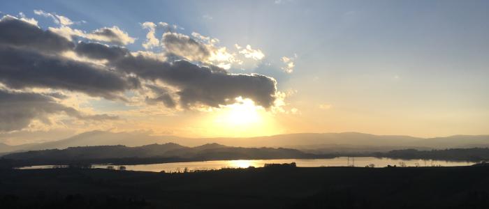 Lazy doing nothing on a November evening